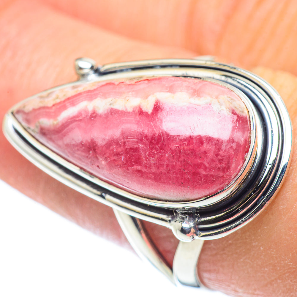 Rhodochrosite Rings handcrafted by Ana Silver Co - RING57548