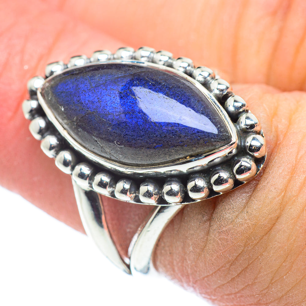 Labradorite Rings handcrafted by Ana Silver Co - RING57550