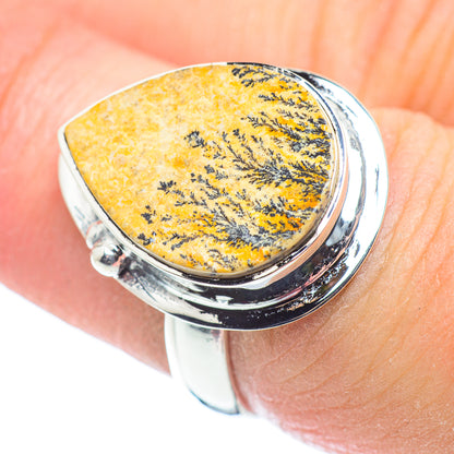 Germany Psilomelane Dendrite Rings handcrafted by Ana Silver Co - RING57559