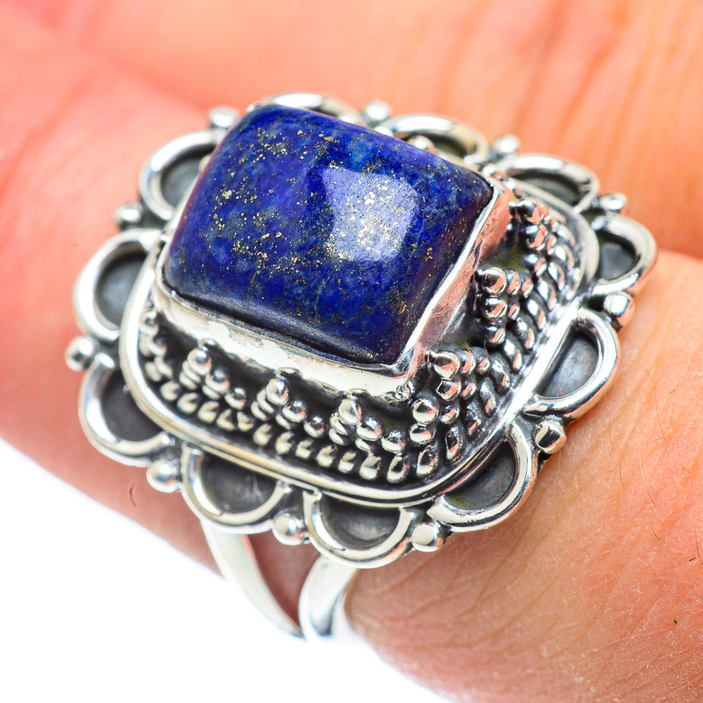 Lapis Lazuli Rings handcrafted by Ana Silver Co - RING57566