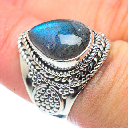 Labradorite Rings handcrafted by Ana Silver Co - RING57567