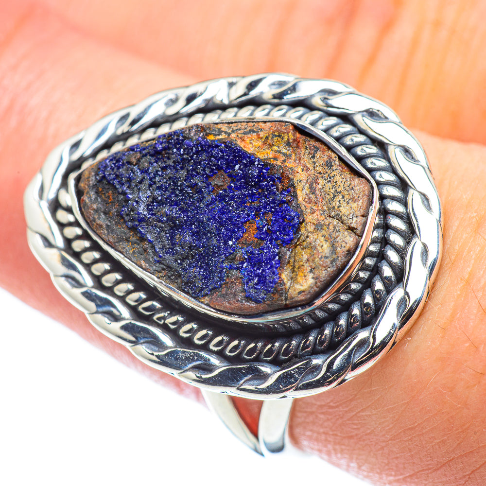 Azurite Rings handcrafted by Ana Silver Co - RING57582
