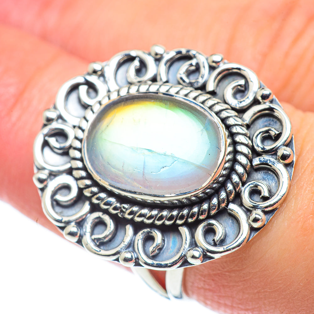 Labradorite Rings handcrafted by Ana Silver Co - RING57589
