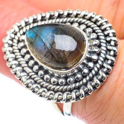 Labradorite Rings handcrafted by Ana Silver Co - RING57591