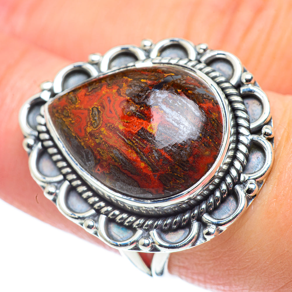 Red Jasper Rings handcrafted by Ana Silver Co - RING57597