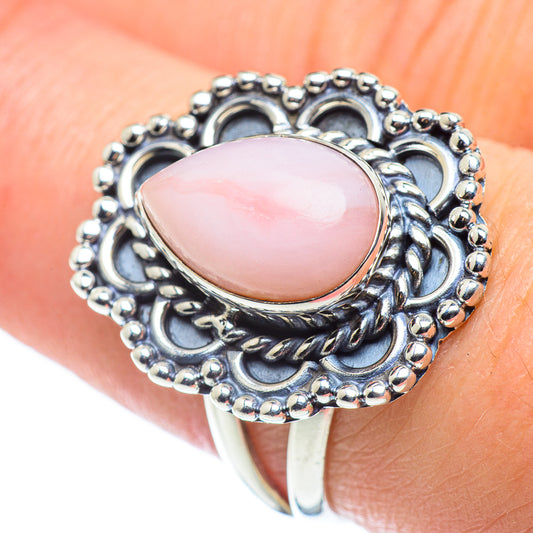 Pink Opal Rings handcrafted by Ana Silver Co - RING57599