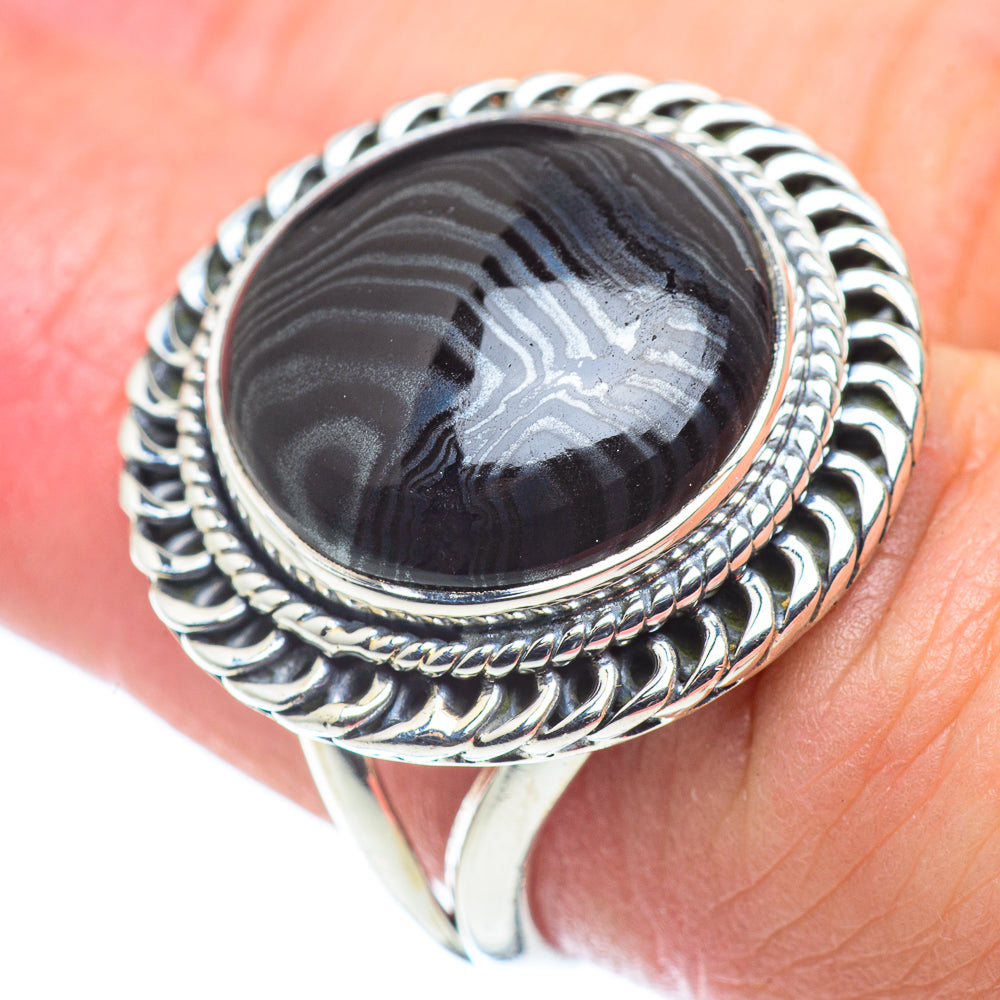 Psilomelane Rings handcrafted by Ana Silver Co - RING57602