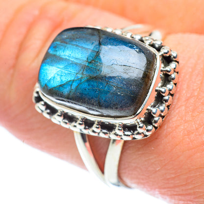 Labradorite Rings handcrafted by Ana Silver Co - RING57610