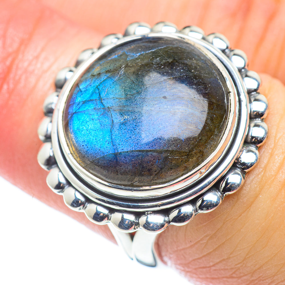Labradorite Rings handcrafted by Ana Silver Co - RING57623