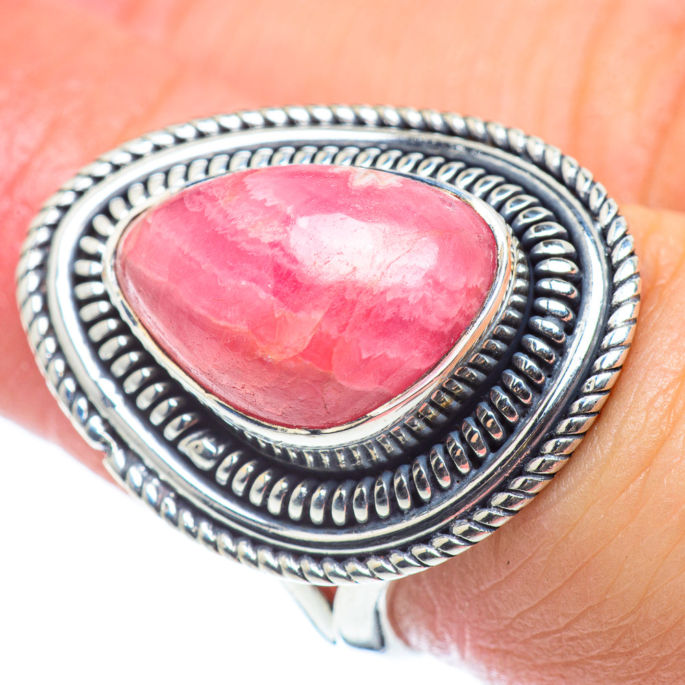 Rhodochrosite Rings handcrafted by Ana Silver Co - RING57630