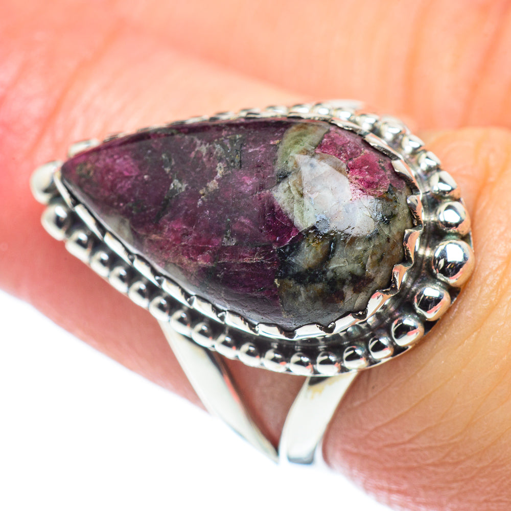 Russian Eudialyte Rings handcrafted by Ana Silver Co - RING57631