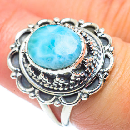Larimar Rings handcrafted by Ana Silver Co - RING57637