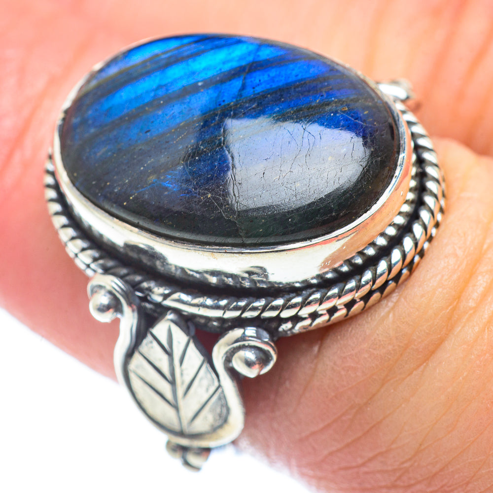 Labradorite Rings handcrafted by Ana Silver Co - RING57657