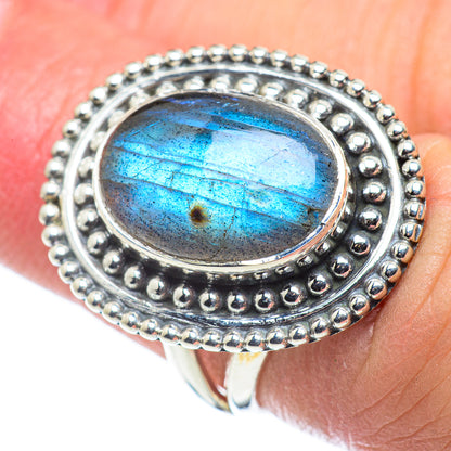 Labradorite Rings handcrafted by Ana Silver Co - RING57659
