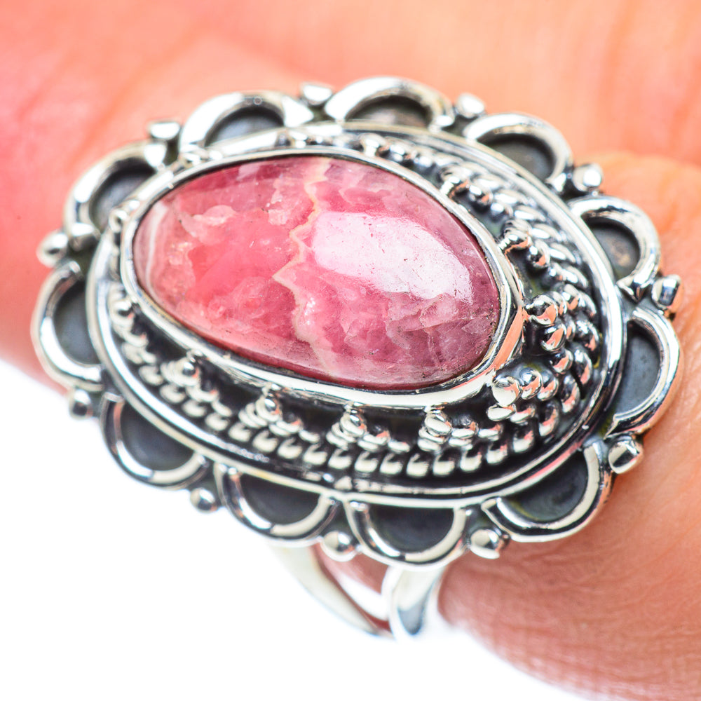 Rhodochrosite Rings handcrafted by Ana Silver Co - RING57662