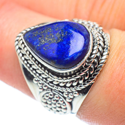 Lapis Lazuli Rings handcrafted by Ana Silver Co - RING57671