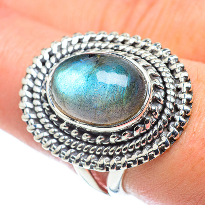 Labradorite Rings handcrafted by Ana Silver Co - RING57672