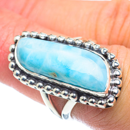 Larimar Rings handcrafted by Ana Silver Co - RING57711