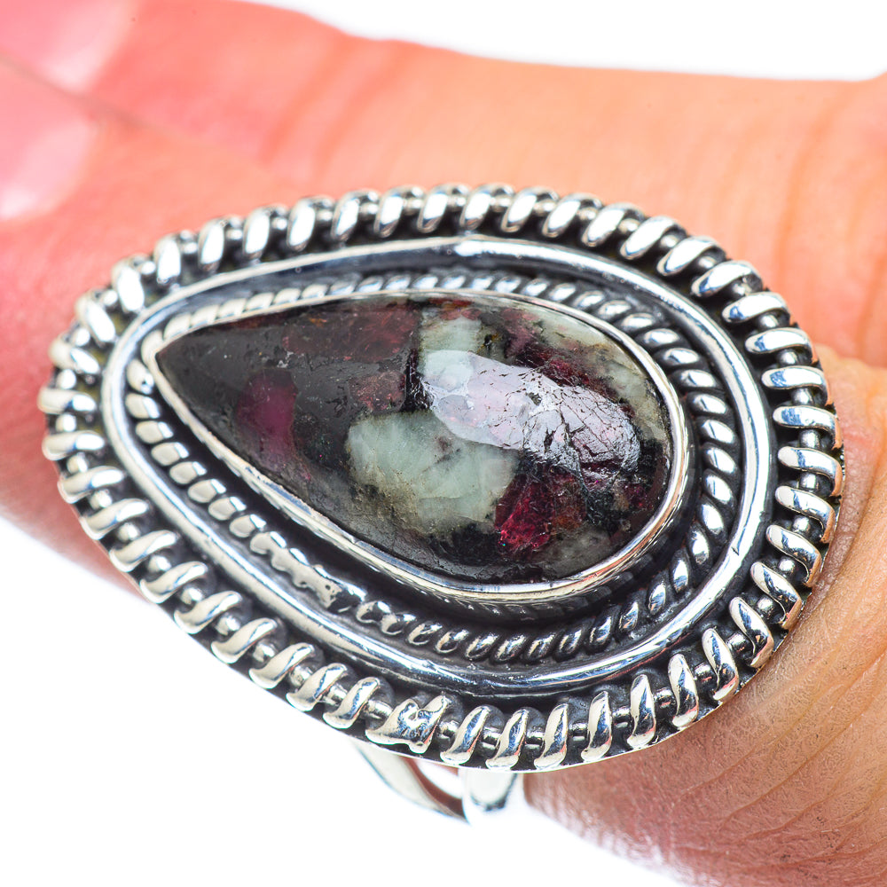 Russian Eudialyte Rings handcrafted by Ana Silver Co - RING57725
