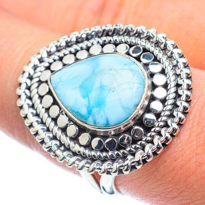 Larimar Rings handcrafted by Ana Silver Co - RING57730