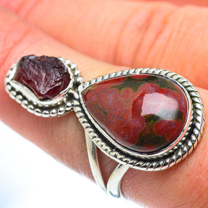 Ocean Jasper Rings handcrafted by Ana Silver Co - RING57737