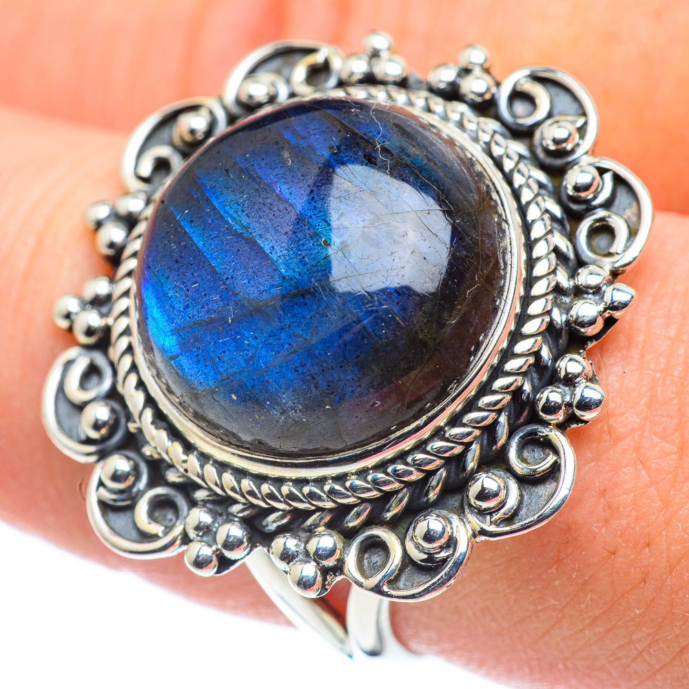 Labradorite Rings handcrafted by Ana Silver Co - RING57754