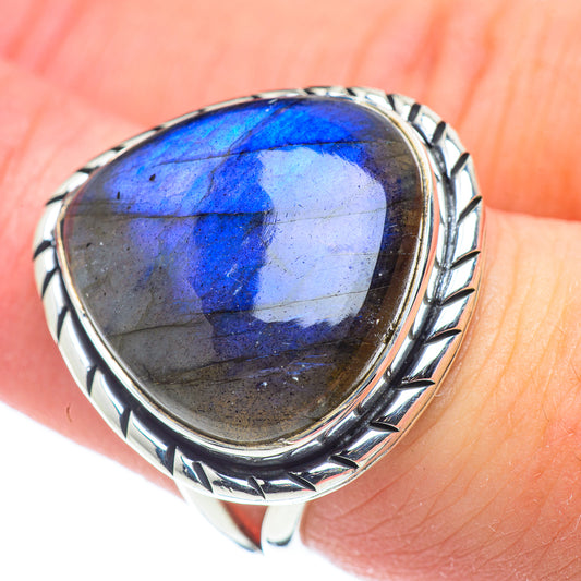 Labradorite Rings handcrafted by Ana Silver Co - RING57755