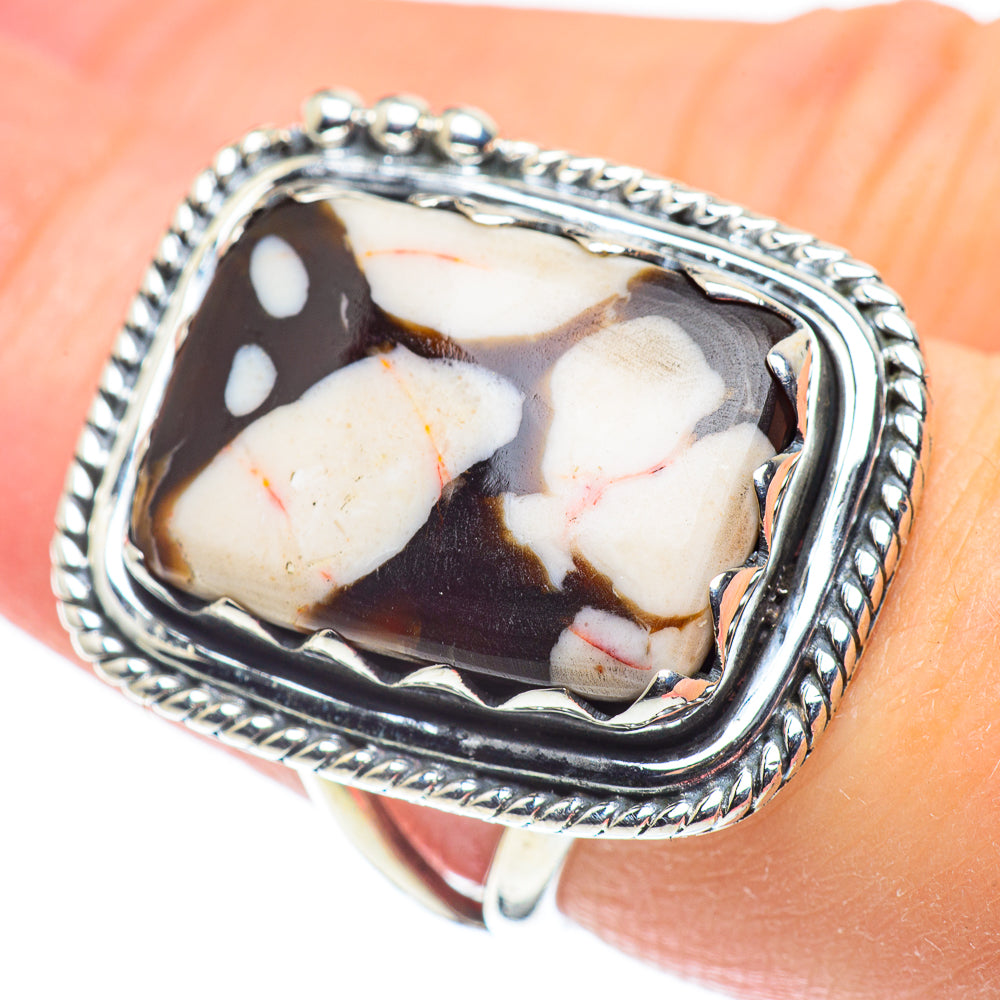 Peanut Wood Jasper Rings handcrafted by Ana Silver Co - RING57764