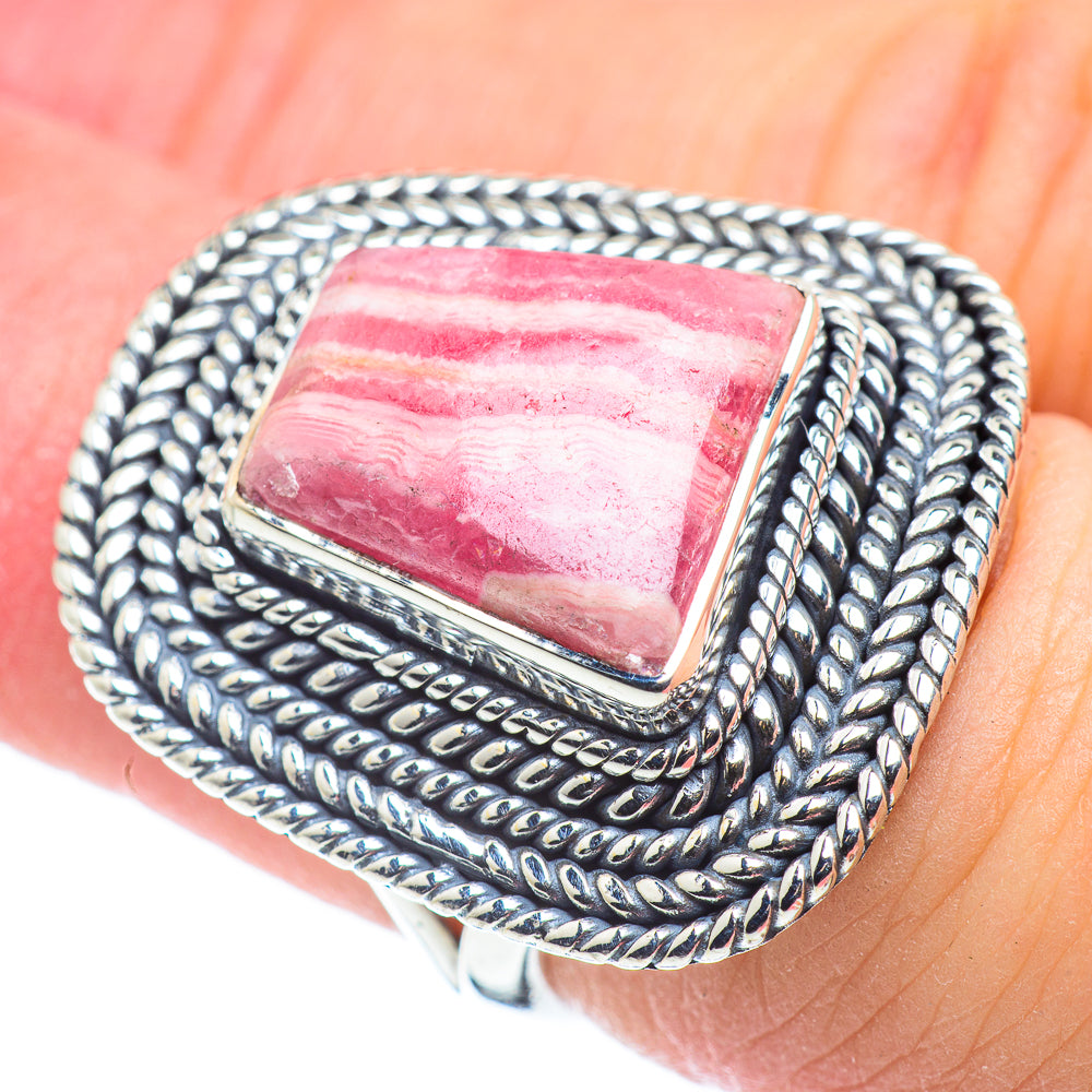 Rhodochrosite Rings handcrafted by Ana Silver Co - RING57766
