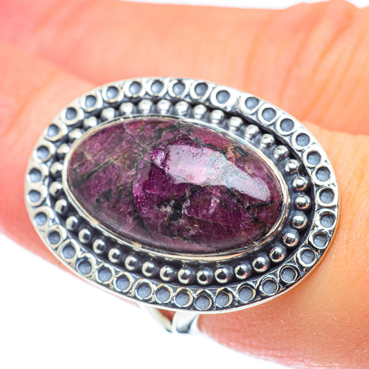 Russian Eudialyte Rings handcrafted by Ana Silver Co - RING57768
