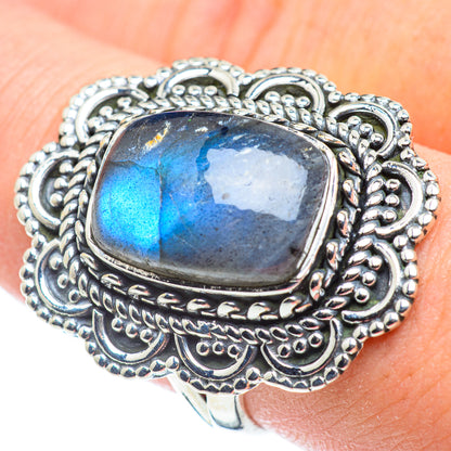 Labradorite Rings handcrafted by Ana Silver Co - RING57781
