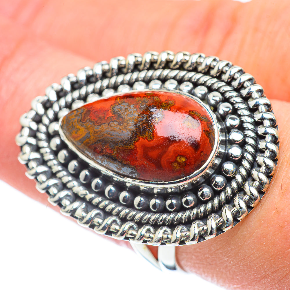 Moroccan Agate Rings handcrafted by Ana Silver Co - RING57789