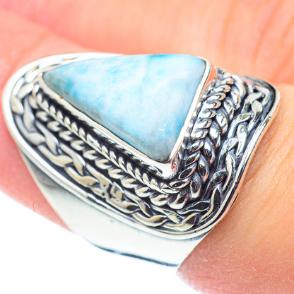 Larimar Rings handcrafted by Ana Silver Co - RING57804