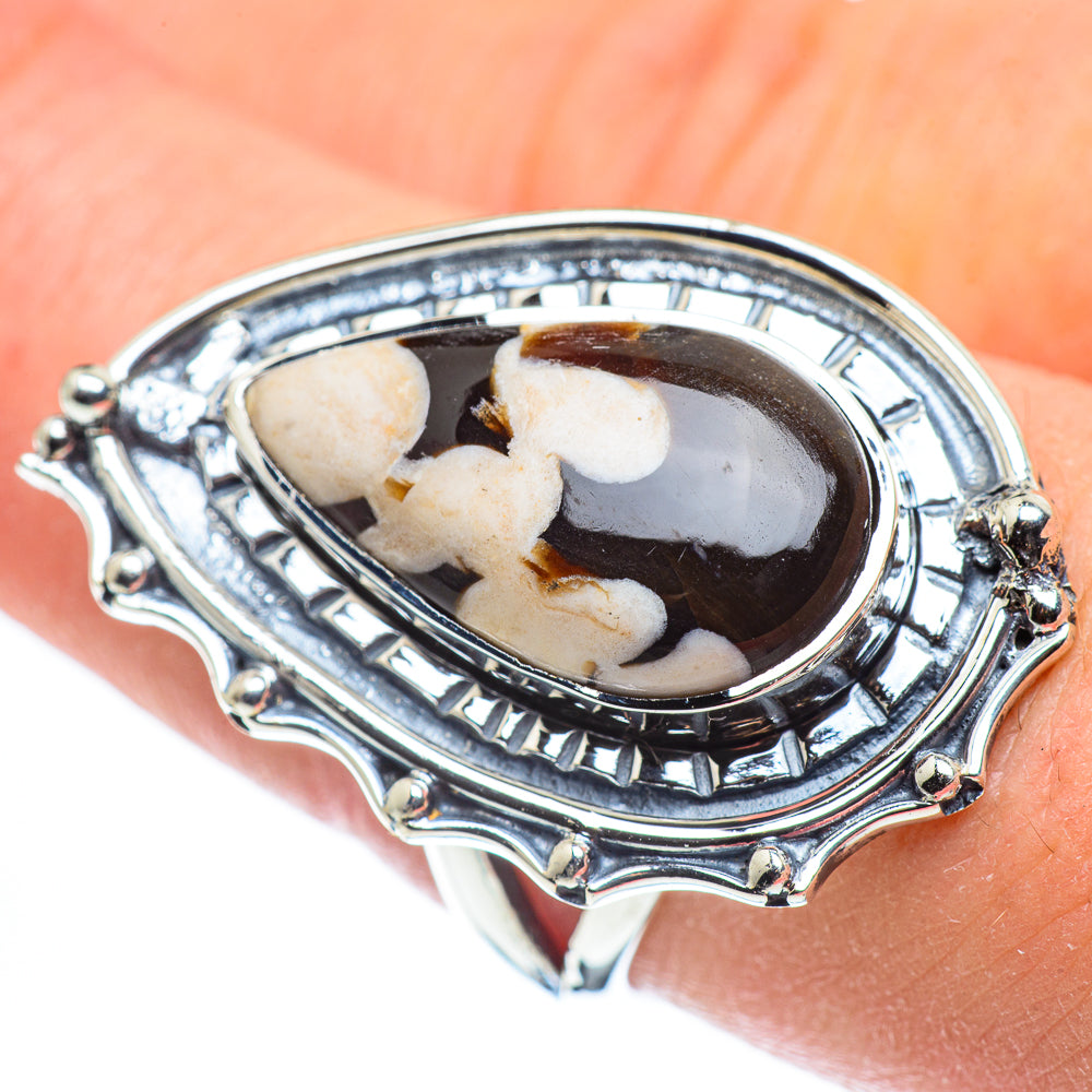 Peanut Wood Jasper Rings handcrafted by Ana Silver Co - RING57810