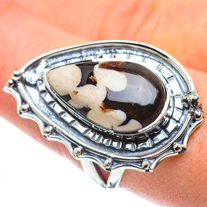 Peanut Wood Jasper Rings handcrafted by Ana Silver Co - RING57810