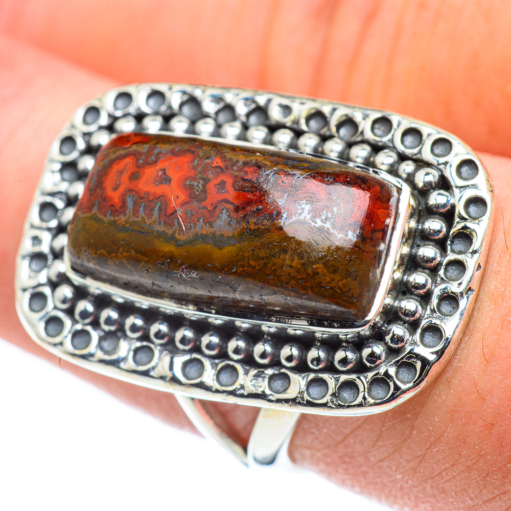 Moroccan Agate Rings handcrafted by Ana Silver Co - RING57812