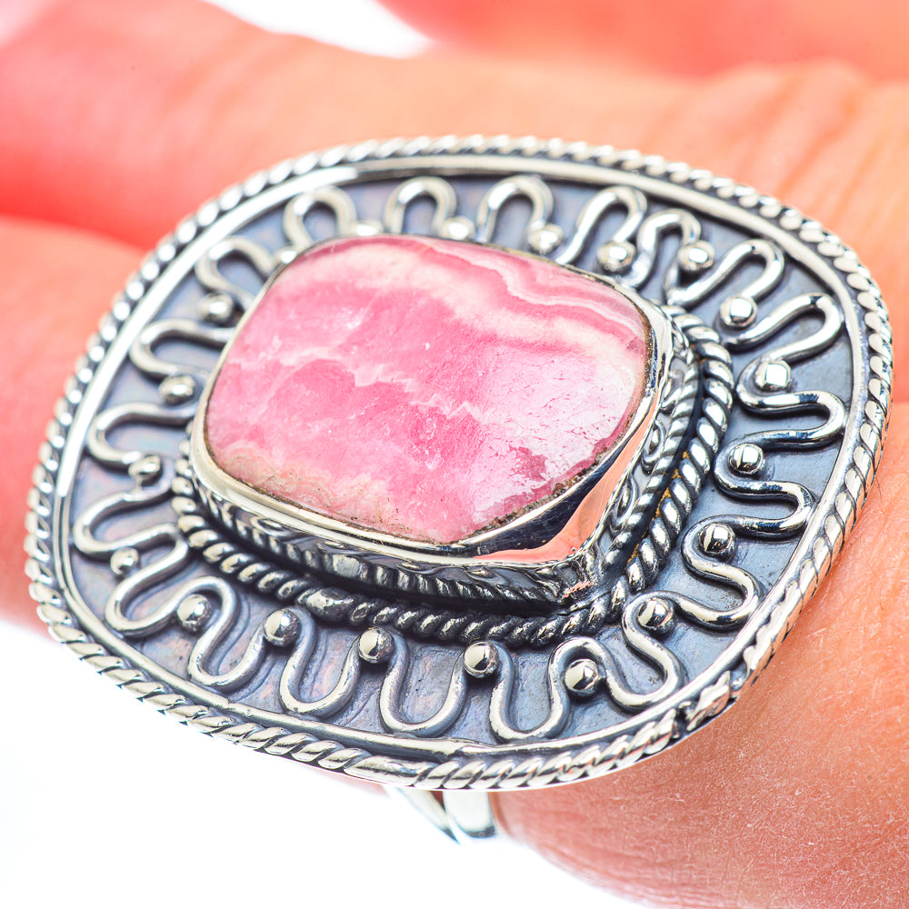 Rhodochrosite Rings handcrafted by Ana Silver Co - RING57817