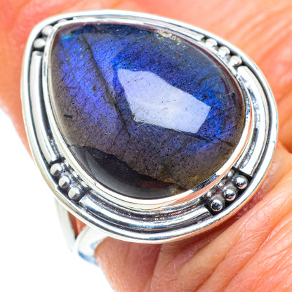 Labradorite Rings handcrafted by Ana Silver Co - RING57830
