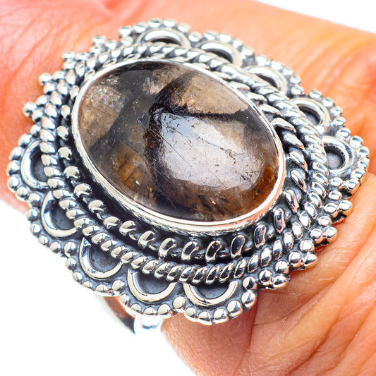 Chiastolite Rings handcrafted by Ana Silver Co - RING57837
