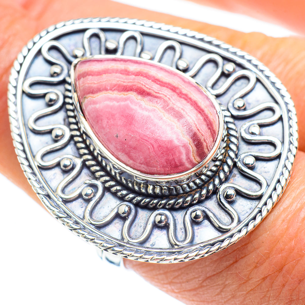 Rhodochrosite Rings handcrafted by Ana Silver Co - RING57846