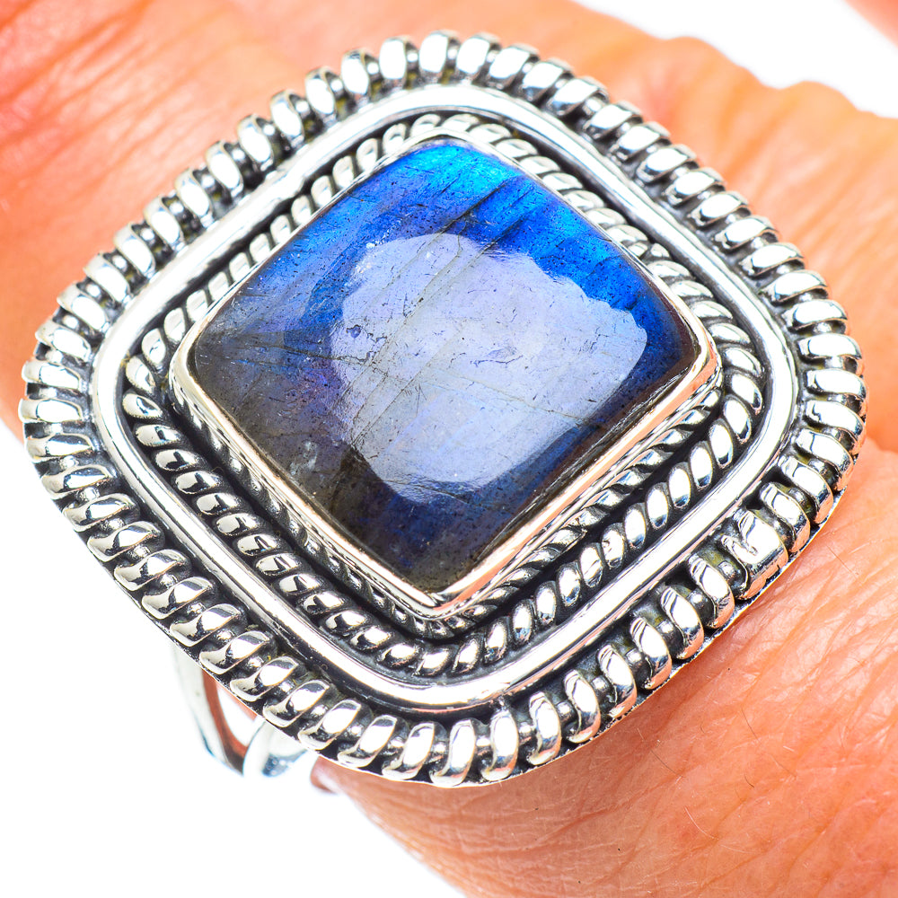 Labradorite Rings handcrafted by Ana Silver Co - RING57861