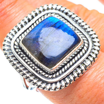 Labradorite Rings handcrafted by Ana Silver Co - RING57861