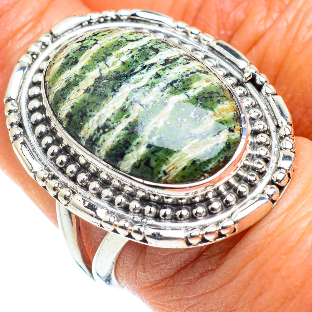 Lizard Jasper Rings handcrafted by Ana Silver Co - RING57865
