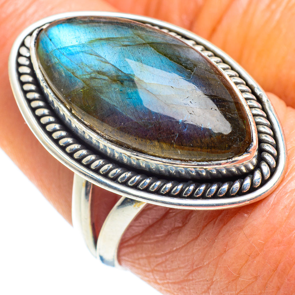 Labradorite Rings handcrafted by Ana Silver Co - RING57869