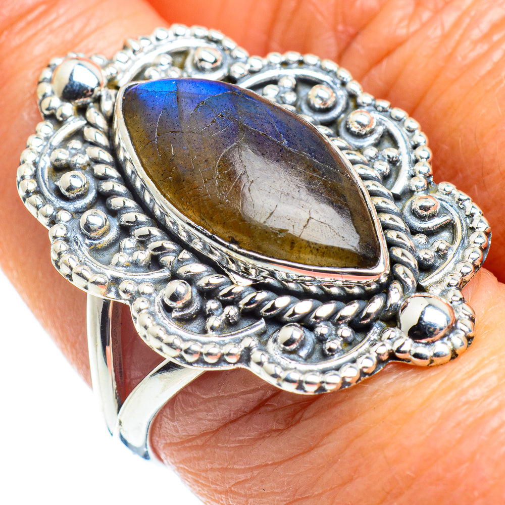 Labradorite Rings handcrafted by Ana Silver Co - RING57873