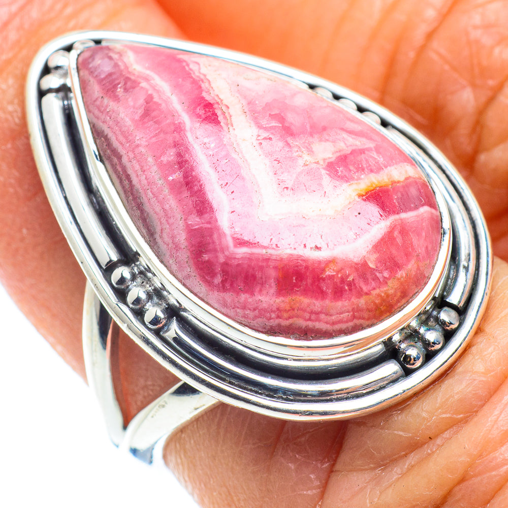 Rhodochrosite Rings handcrafted by Ana Silver Co - RING57875