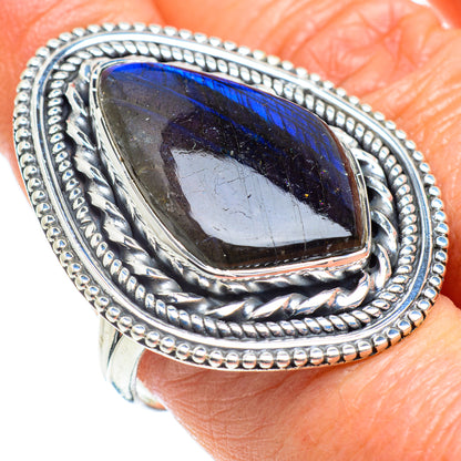 Labradorite Rings handcrafted by Ana Silver Co - RING57879