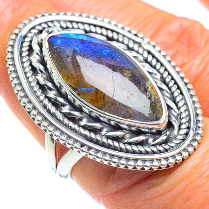 Labradorite Rings handcrafted by Ana Silver Co - RING57880