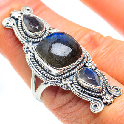 Labradorite Rings handcrafted by Ana Silver Co - RING57884