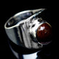 Mexican Fire Agate Rings handcrafted by Ana Silver Co - RING5788